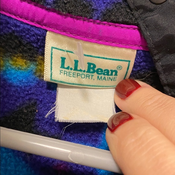 Vintage L.L. Bean Half Button Pullover Sweatshirt - Picture 2 of 4